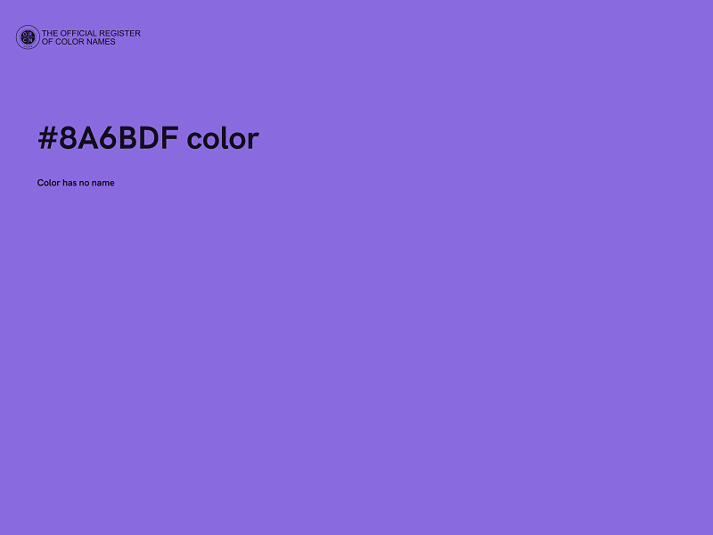 #8A6BDF color image