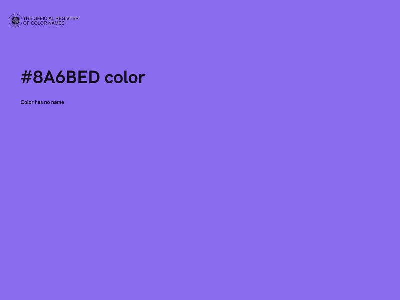 #8A6BED color image