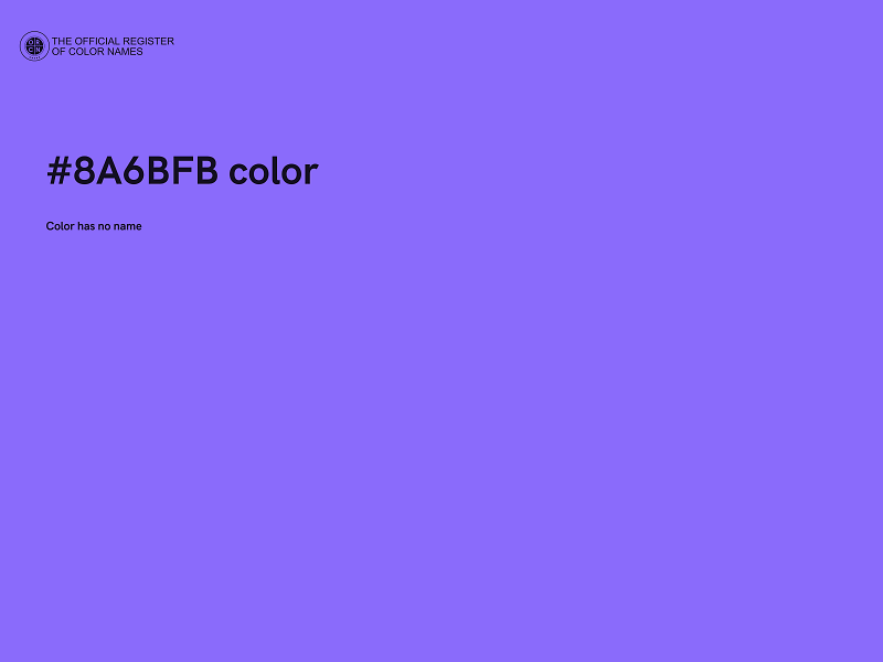 #8A6BFB color image