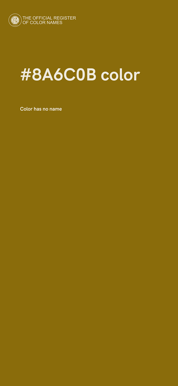 #8A6C0B color image