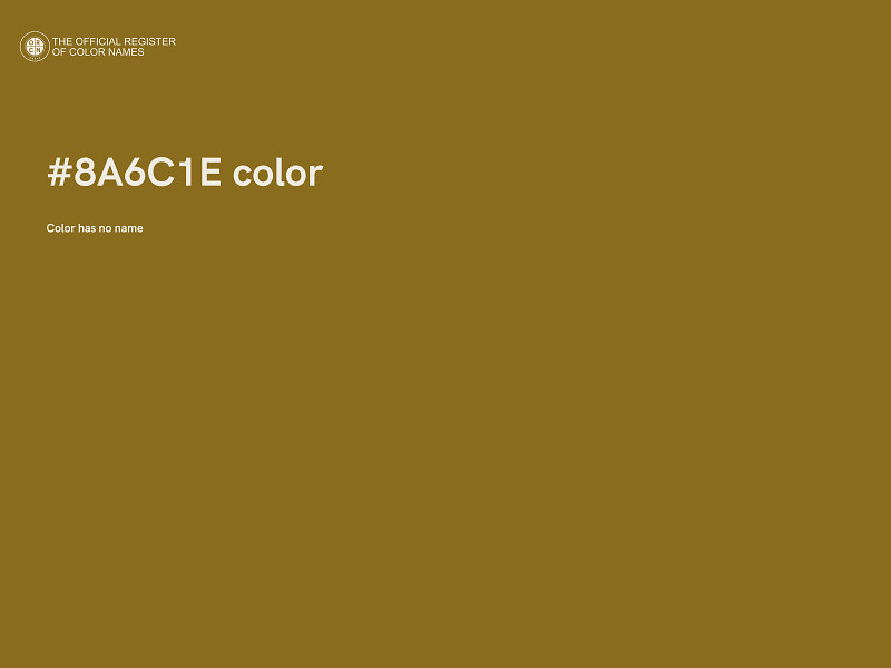 #8A6C1E color image