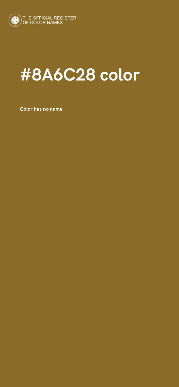 #8A6C28 color image