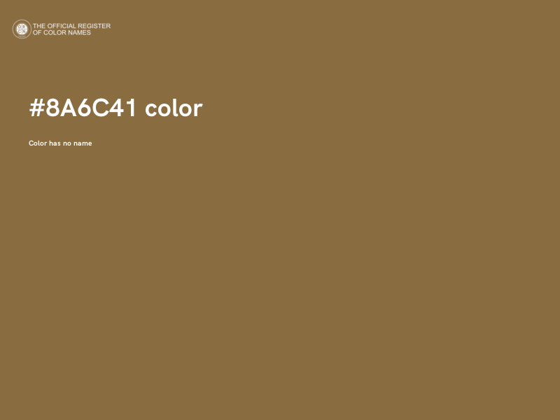 #8A6C41 color image