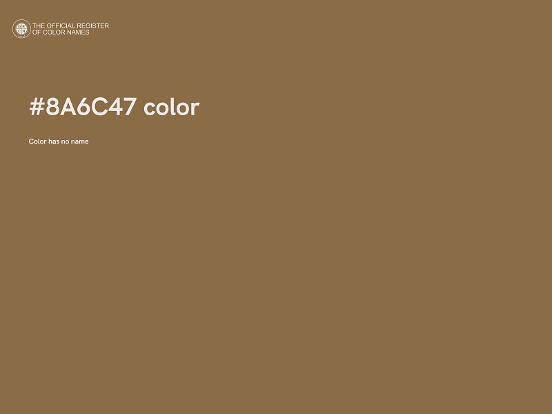 #8A6C47 color image