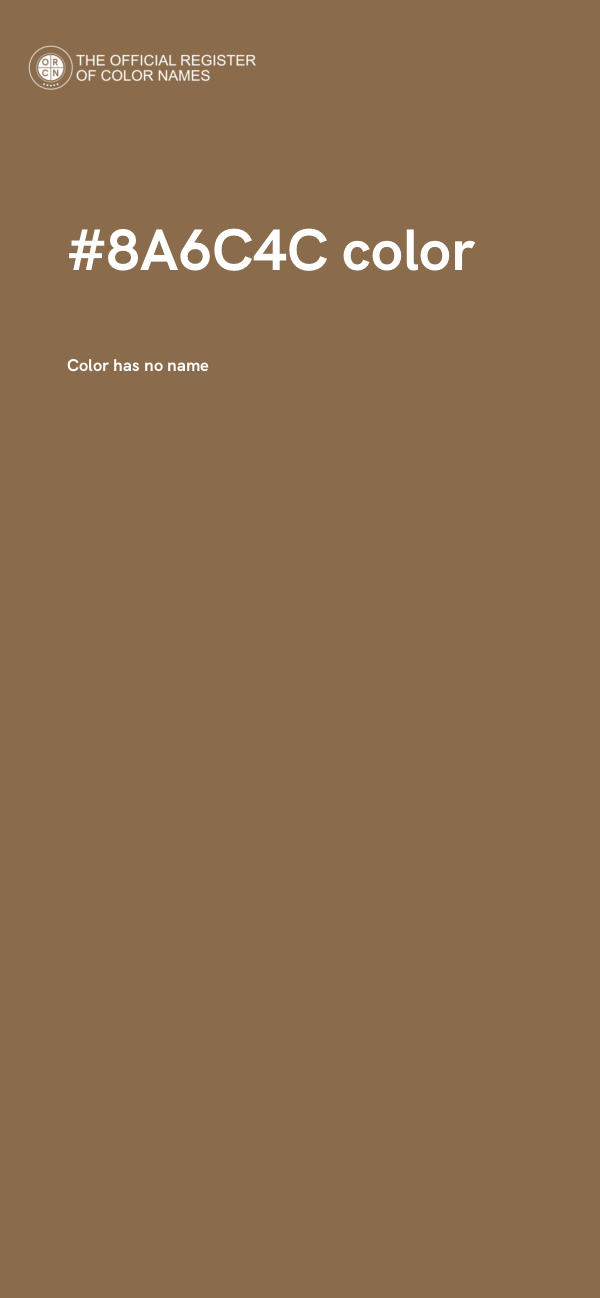 #8A6C4C color image