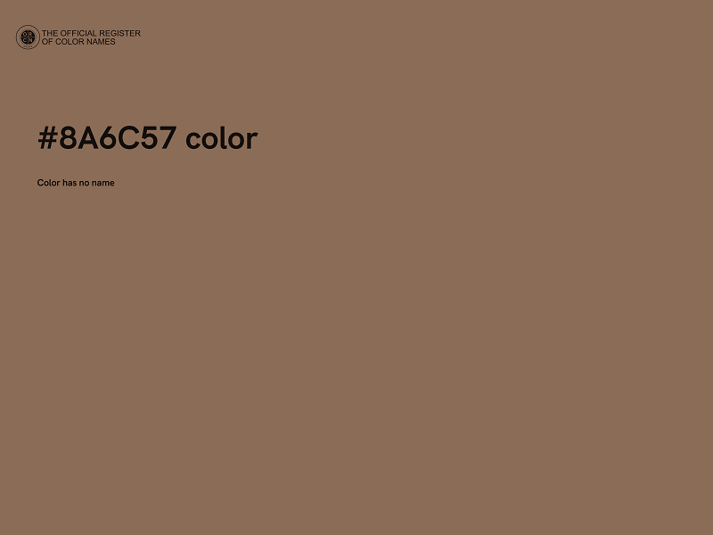 #8A6C57 color image