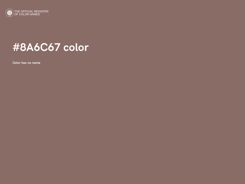 #8A6C67 color image