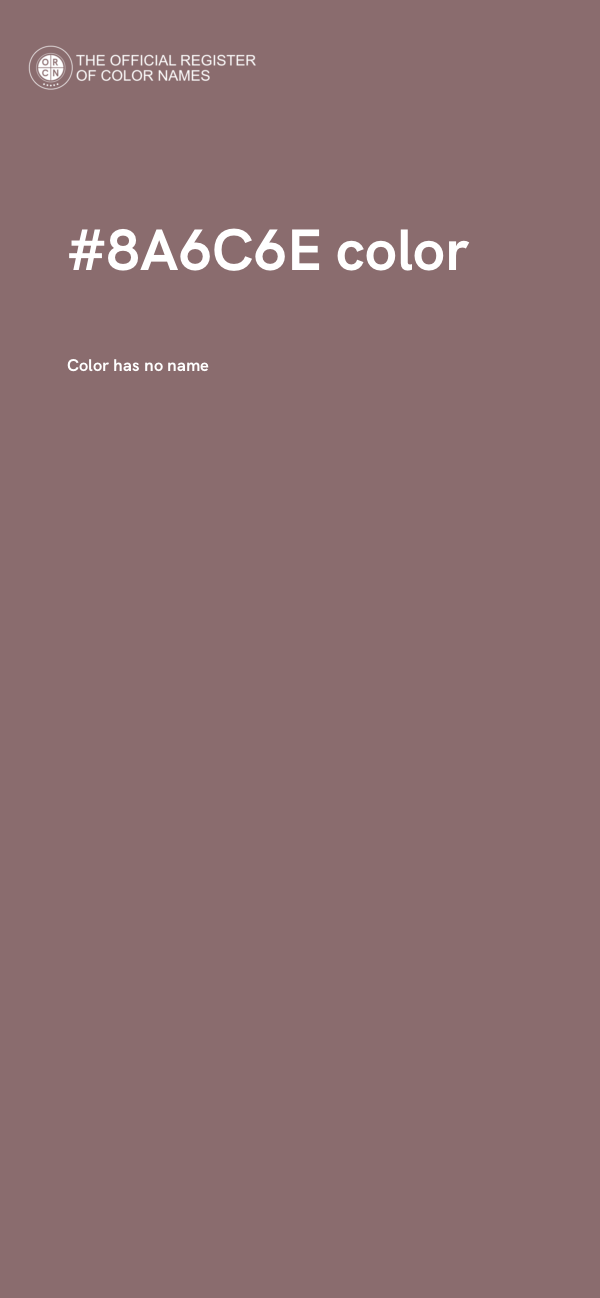 #8A6C6E color image