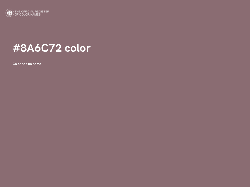 #8A6C72 color image