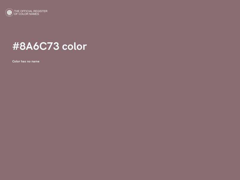 #8A6C73 color image