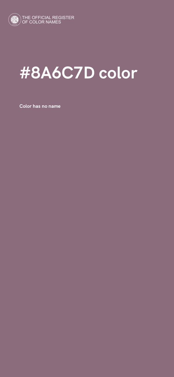 #8A6C7D color image