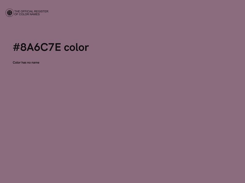 #8A6C7E color image