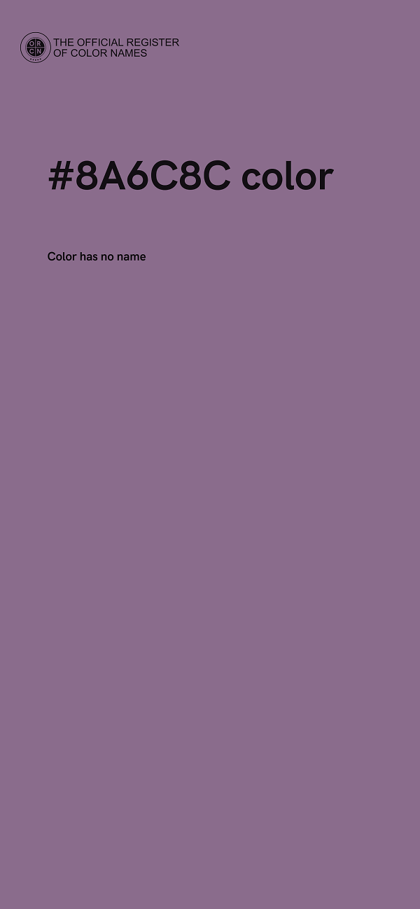 #8A6C8C color image