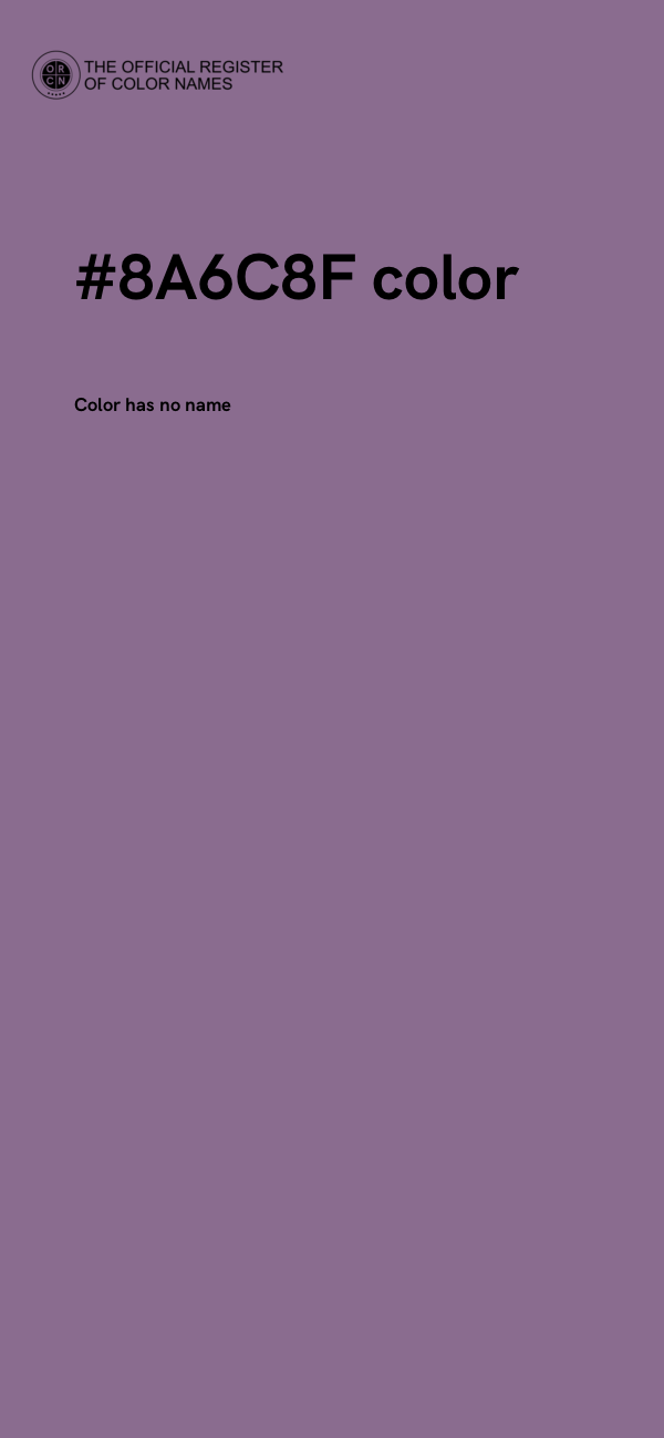 #8A6C8F color image
