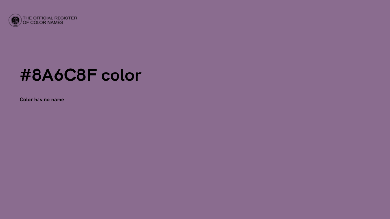 #8A6C8F color image