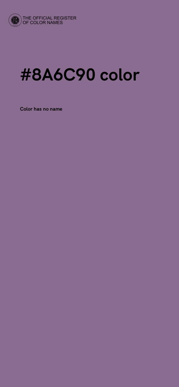 #8A6C90 color image