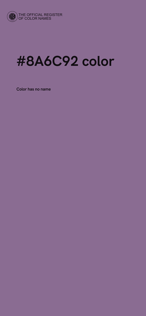 #8A6C92 color image