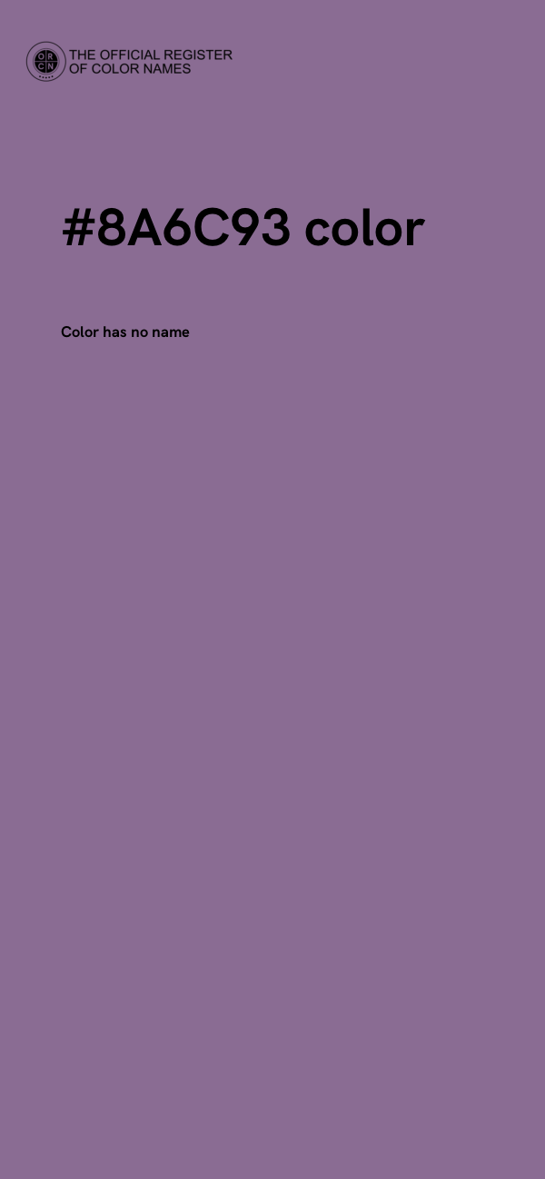 #8A6C93 color image
