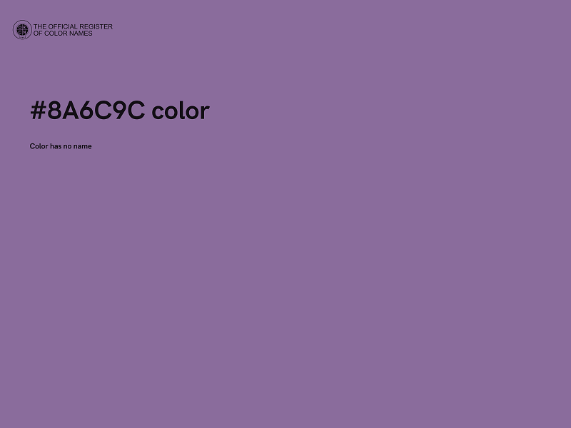 #8A6C9C color image