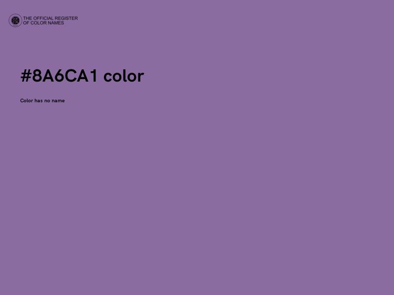 #8A6CA1 color image