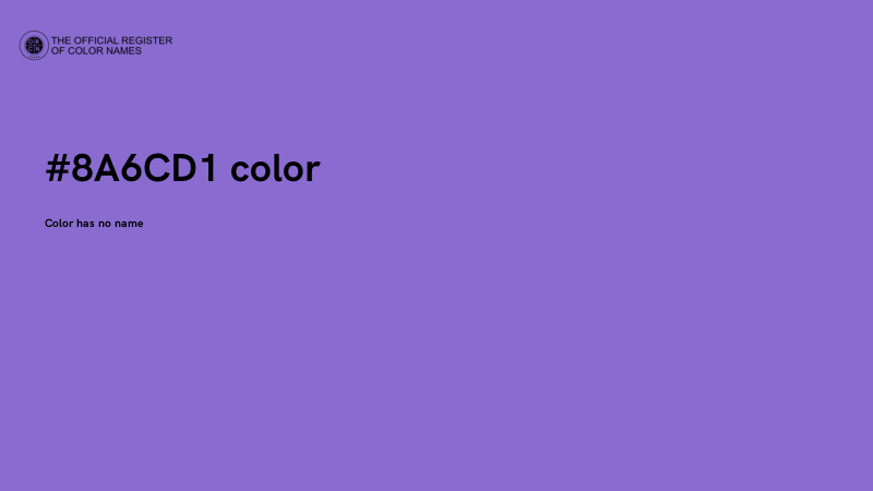 #8A6CD1 color image