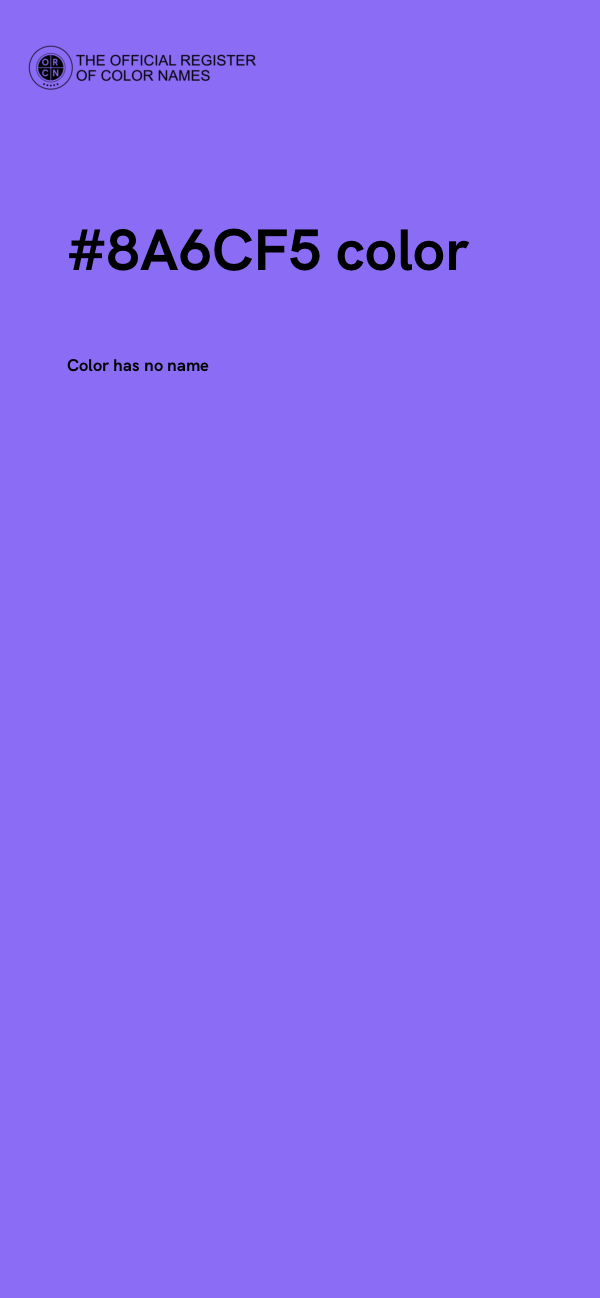 #8A6CF5 color image