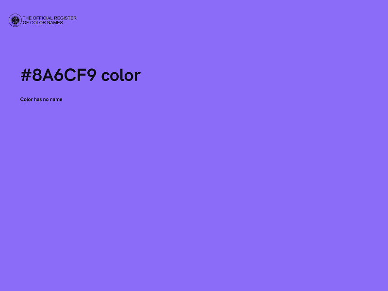 #8A6CF9 color image