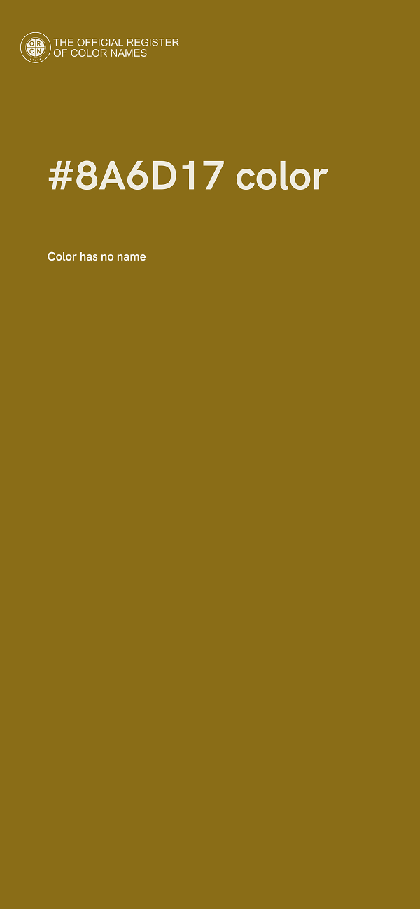#8A6D17 color image