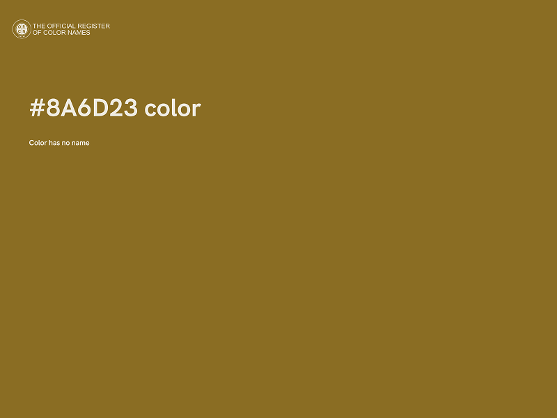 #8A6D23 color image
