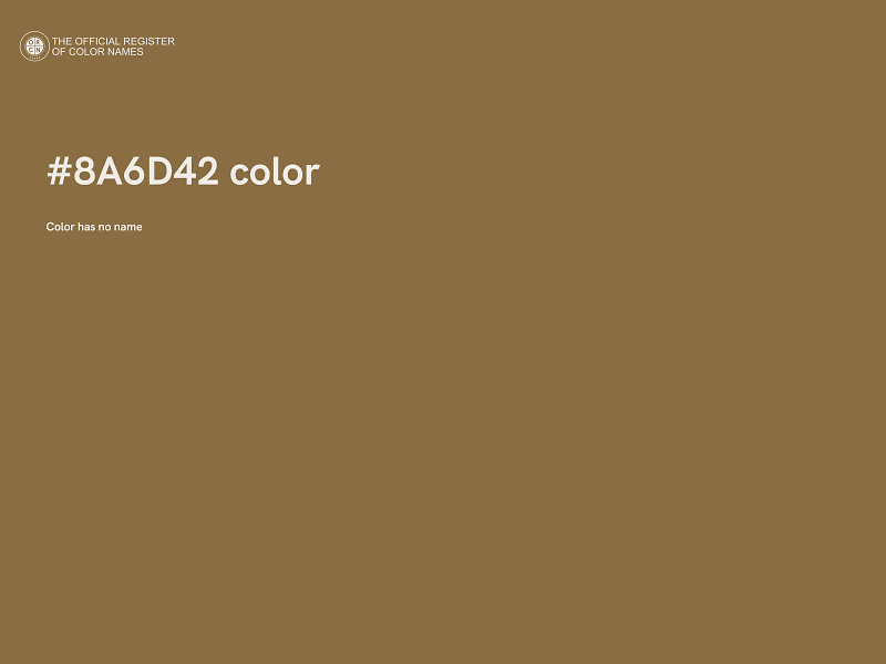 #8A6D42 color image