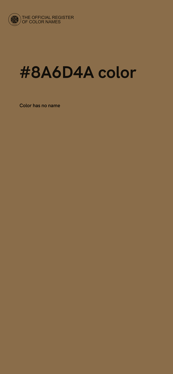 #8A6D4A color image