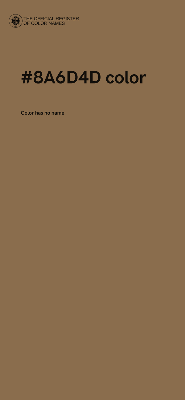 #8A6D4D color image