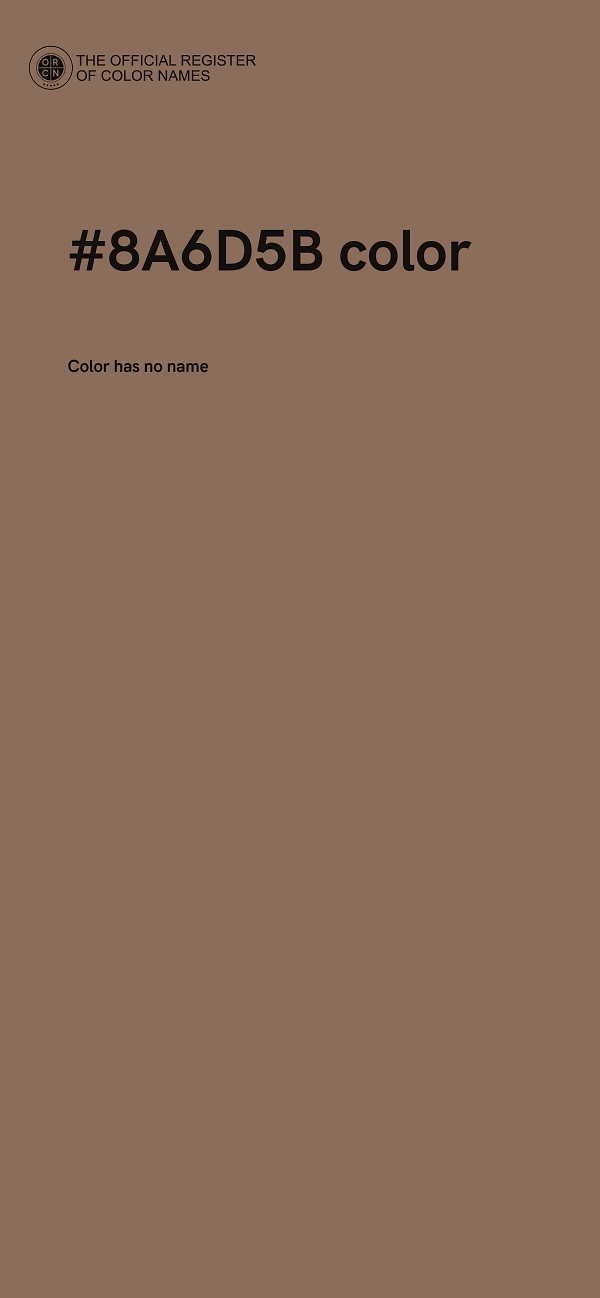 #8A6D5B color image