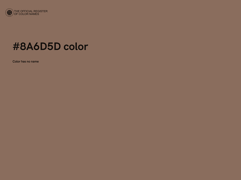 #8A6D5D color image