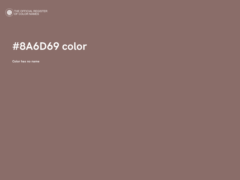 #8A6D69 color image