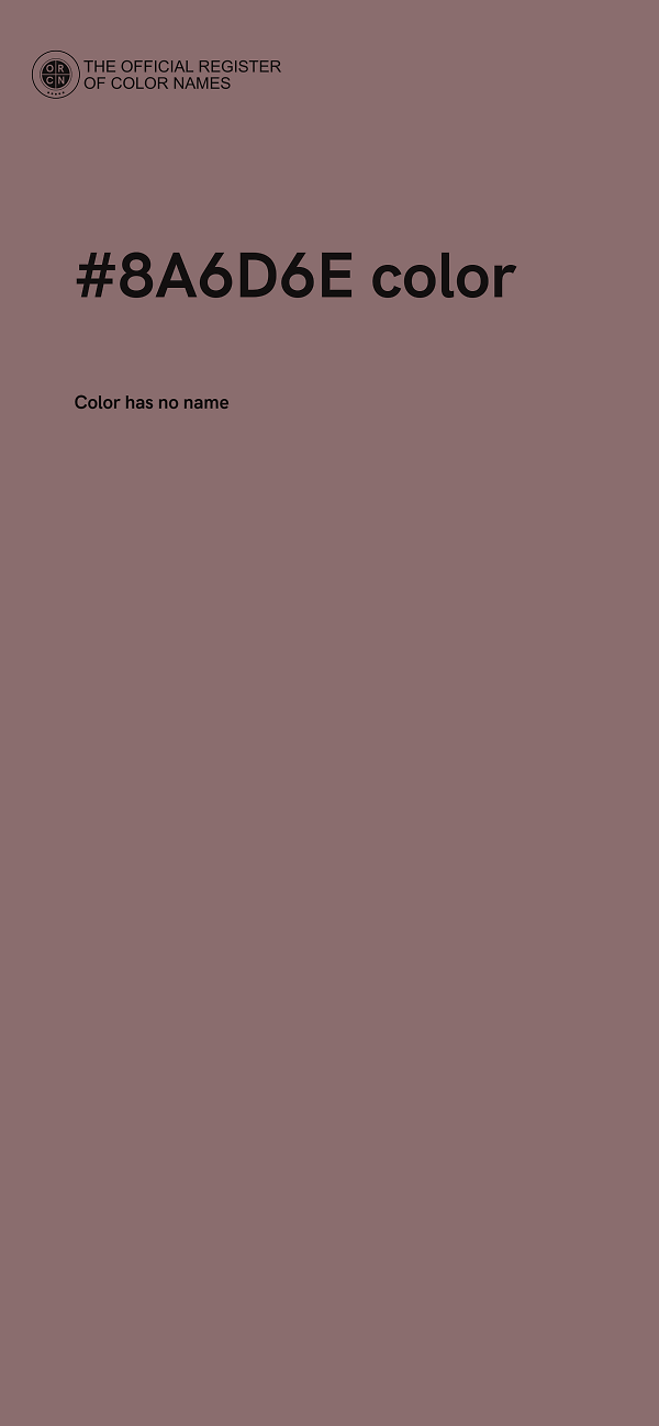 #8A6D6E color image