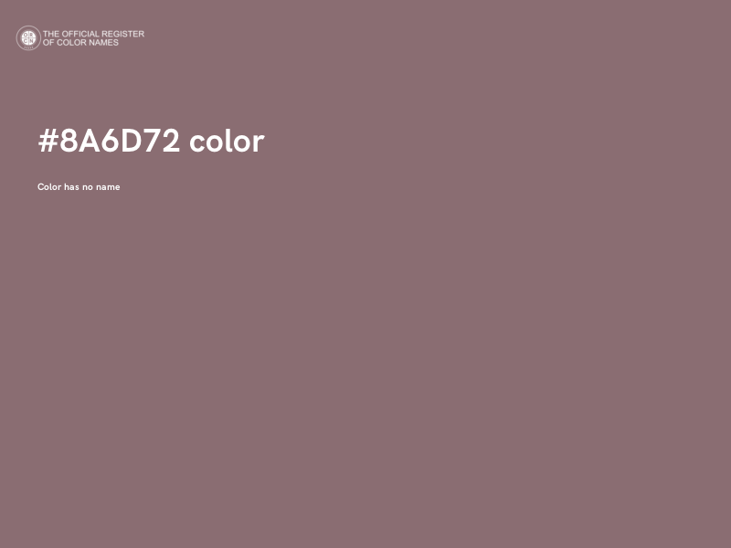 #8A6D72 color image