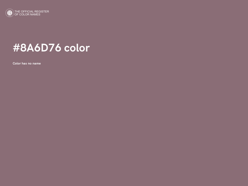 #8A6D76 color image