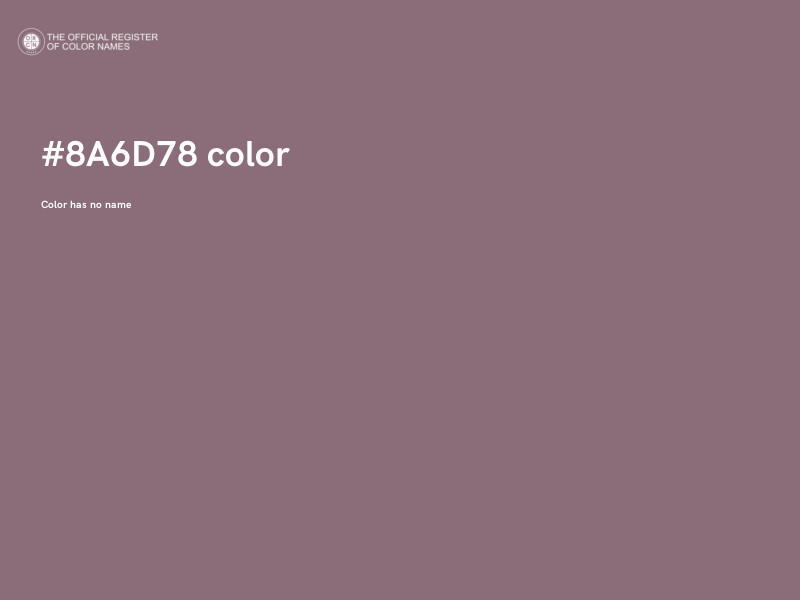 #8A6D78 color image
