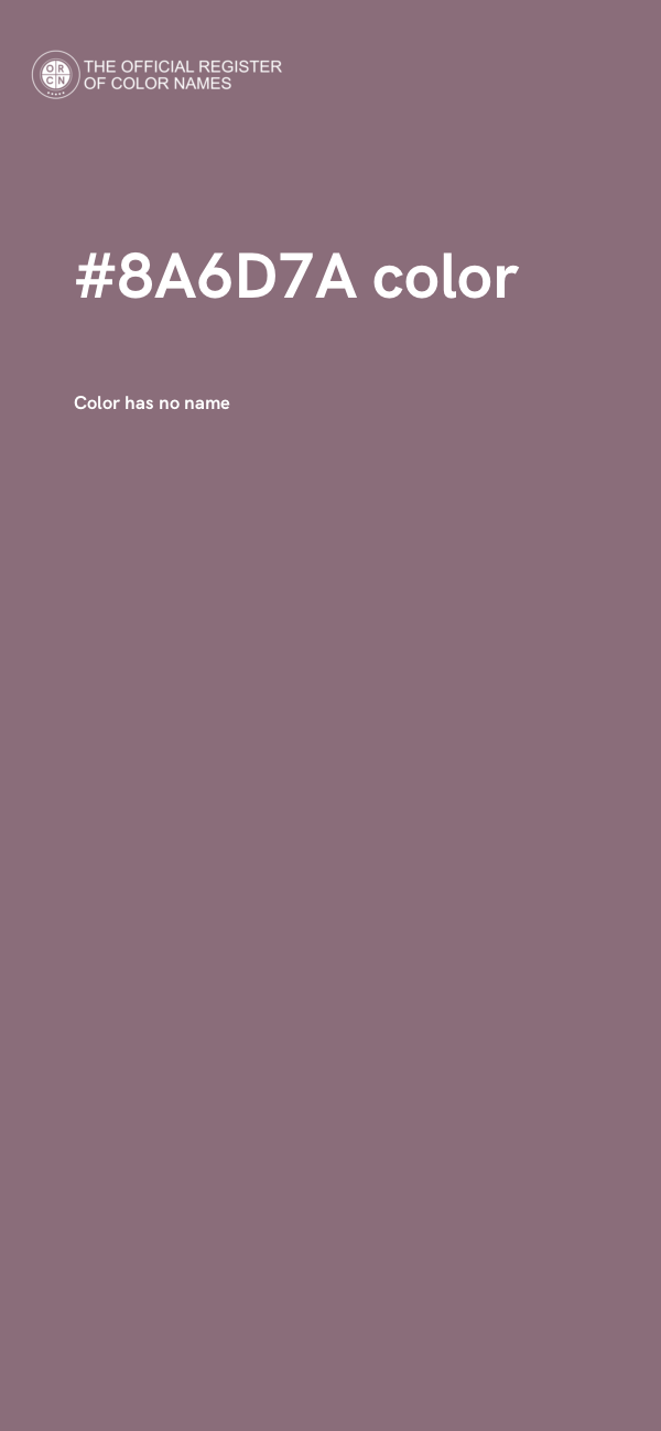 #8A6D7A color image