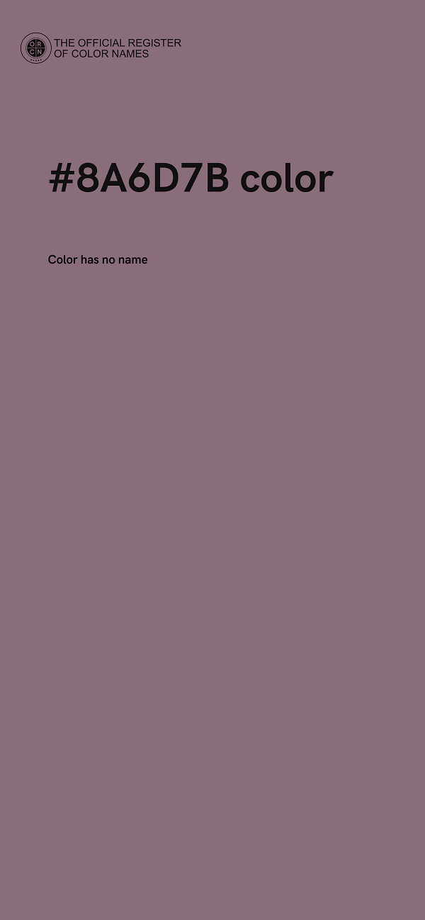 #8A6D7B color image