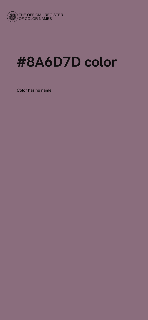 #8A6D7D color image