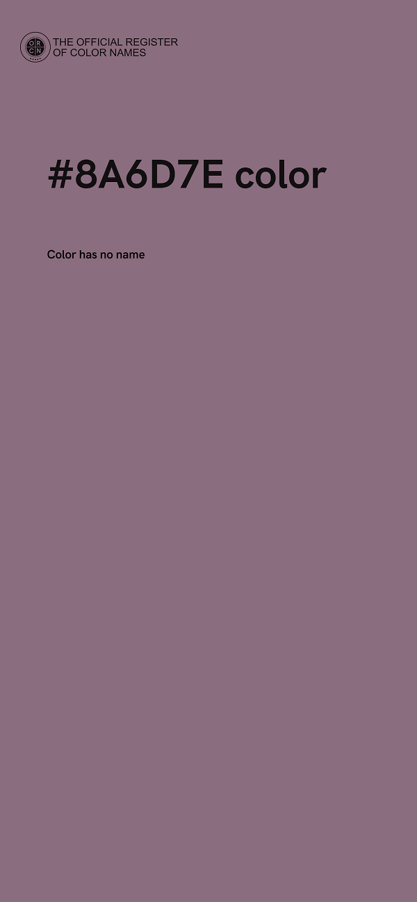 #8A6D7E color image