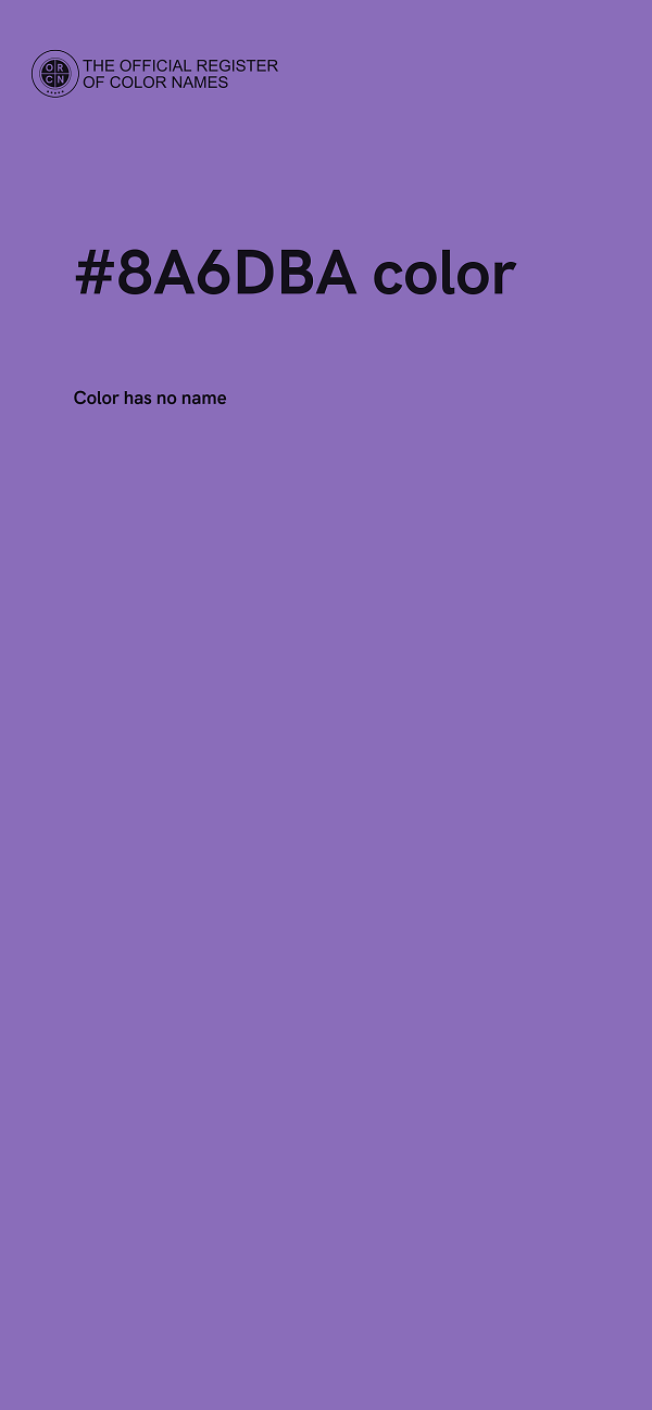 #8A6DBA color image