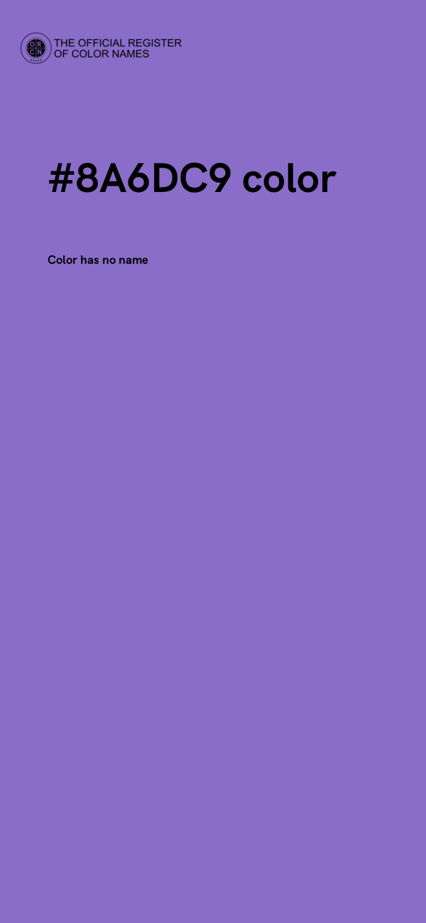 #8A6DC9 color image