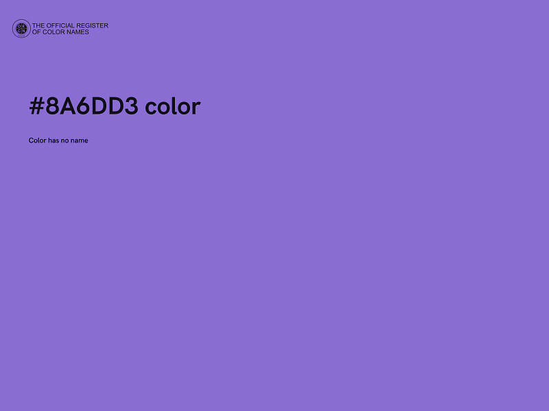 #8A6DD3 color image