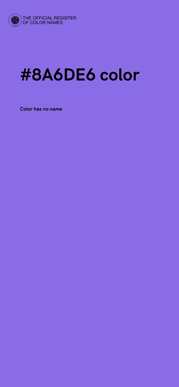 #8A6DE6 color image