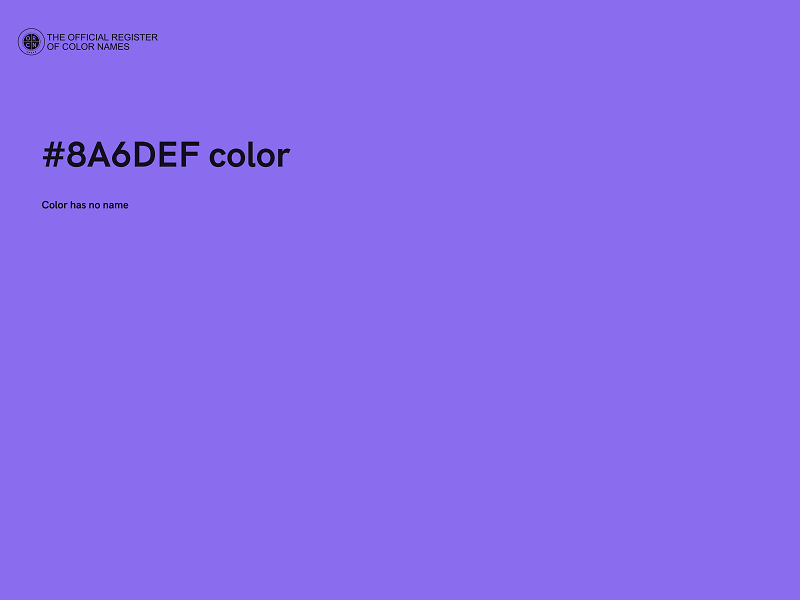 #8A6DEF color image