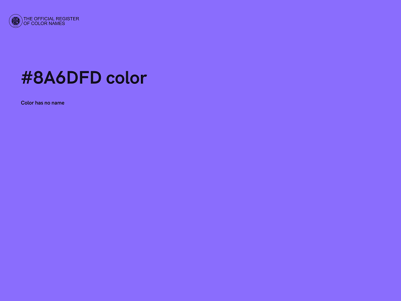 #8A6DFD color image