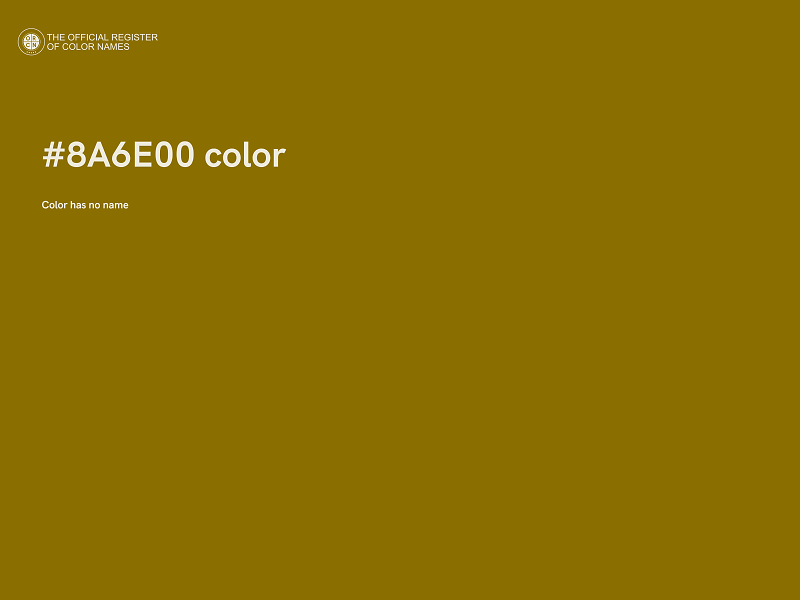 #8A6E00 color image